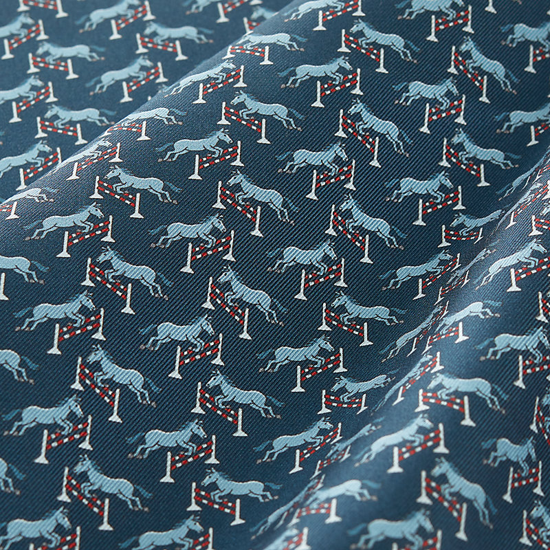 ポケットチーフ 《フリージャンプ》 - マロン | Hermès - エルメス